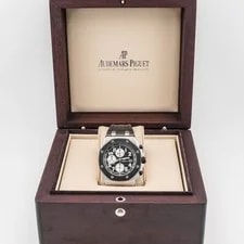 Audemars Piguet — Audemars Piguet Royal Oak Offshore Black Dial Stainless Steel Rubber Strap 2015 — Watch — resale