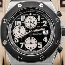 Audemars Piguet Royal Oak Offshore Black Dial Stainless Steel Rubber Strap 2015 3
