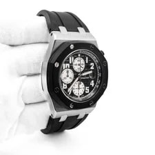 Audemars Piguet Royal Oak Offshore Black Dial Stainless Steel Rubber Strap 2015 4