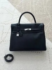 Auth Hermes Kelly 35 Retourne Noir Crossbody 2