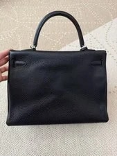 Auth Hermes Kelly 35 Retourne Noir Crossbody 4