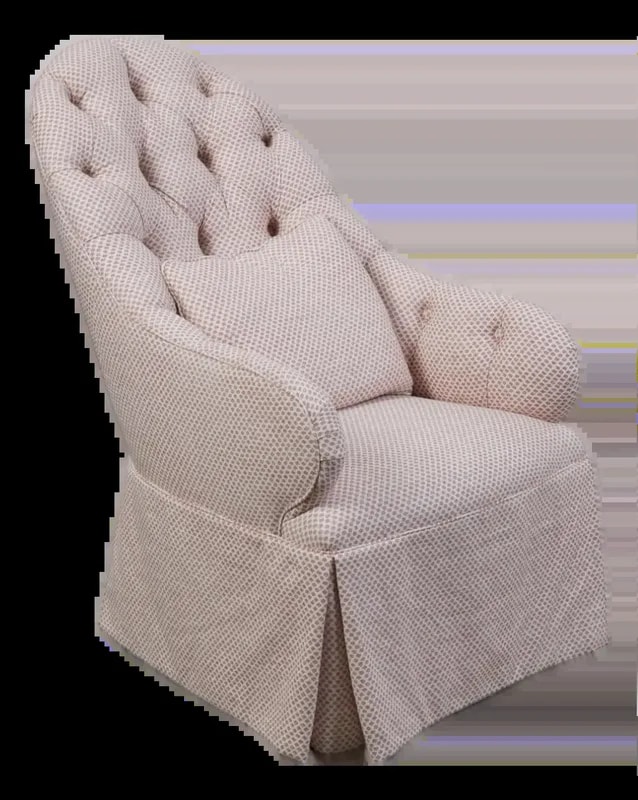 Rose Tarlow — Tarlow Fully Upholstered Tufted Langley Lounge - 1 of 2 — Furniture — resale