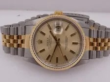 Rolex Datejust 16233 Jubilee 18KT Gold&steel Box&papers '1991 Automatic 3