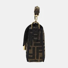 Fendi Baguette Buckle Logo Pattern Fabric Mini #PQI9 3