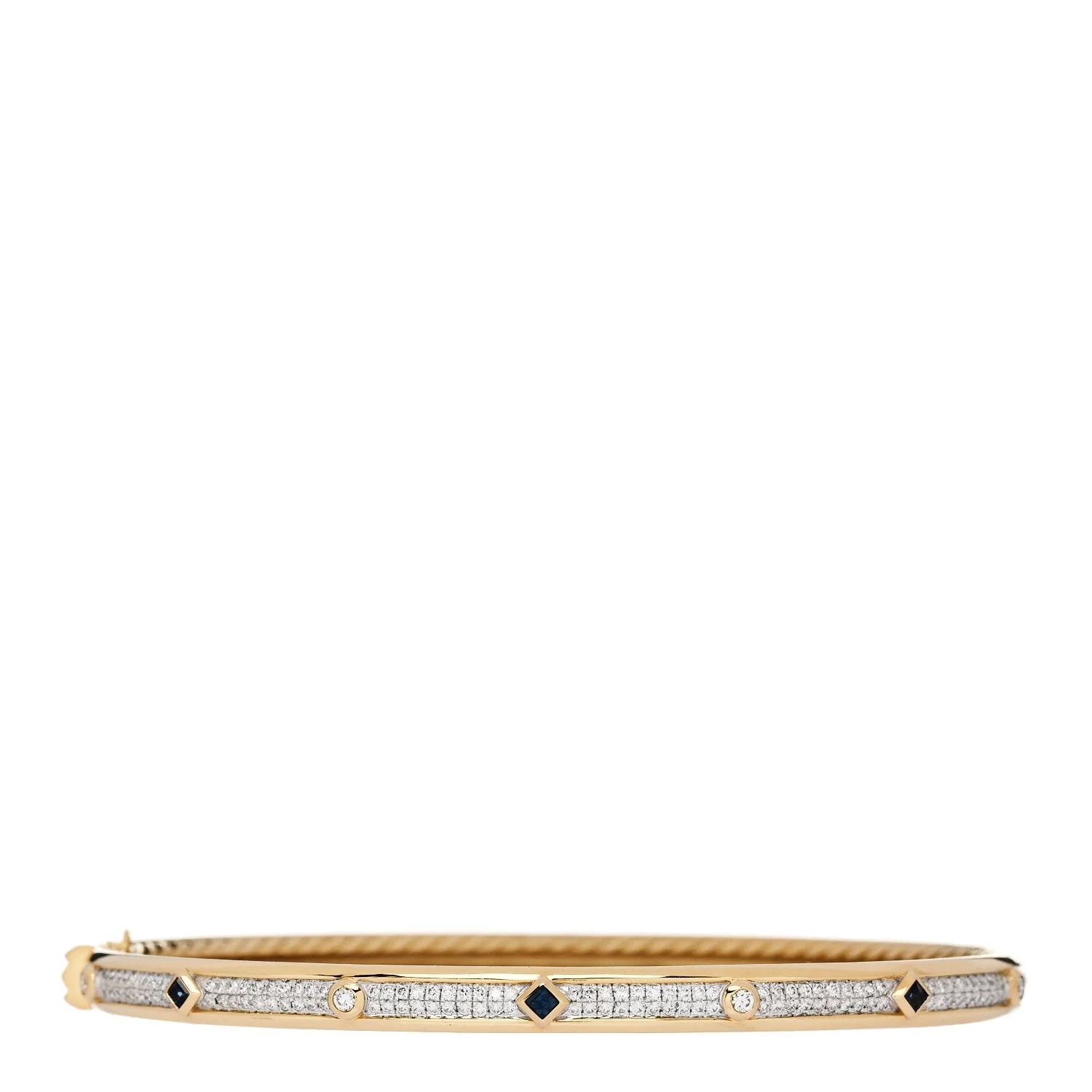 David Yurman — 18K Yellow Gold Blue Sapphire Modern Renaissance Full — Jewelry — resale