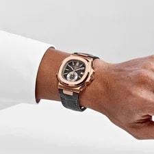 Patek Philippe Nautilus 5980R-001 Chronograph Rose Gold Brown Dial (2016) 2