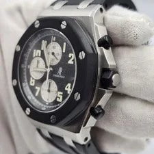 2010 Papers Audemars Piguet Royal Oak Offshore Black 42mm Rubberclad 25940SK 4