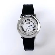 Cartier Mastrond Small Seconds Silver Leather Watches 2