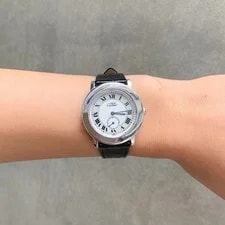 Cartier Mastrond Small Seconds Silver Leather Watches 3