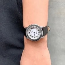 Cartier Mastrond Small Seconds Silver Leather Watches 4