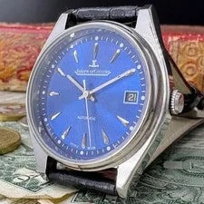 Jaeger-LeCoultre Automatic Blue Dial 36mm Index Leather 2