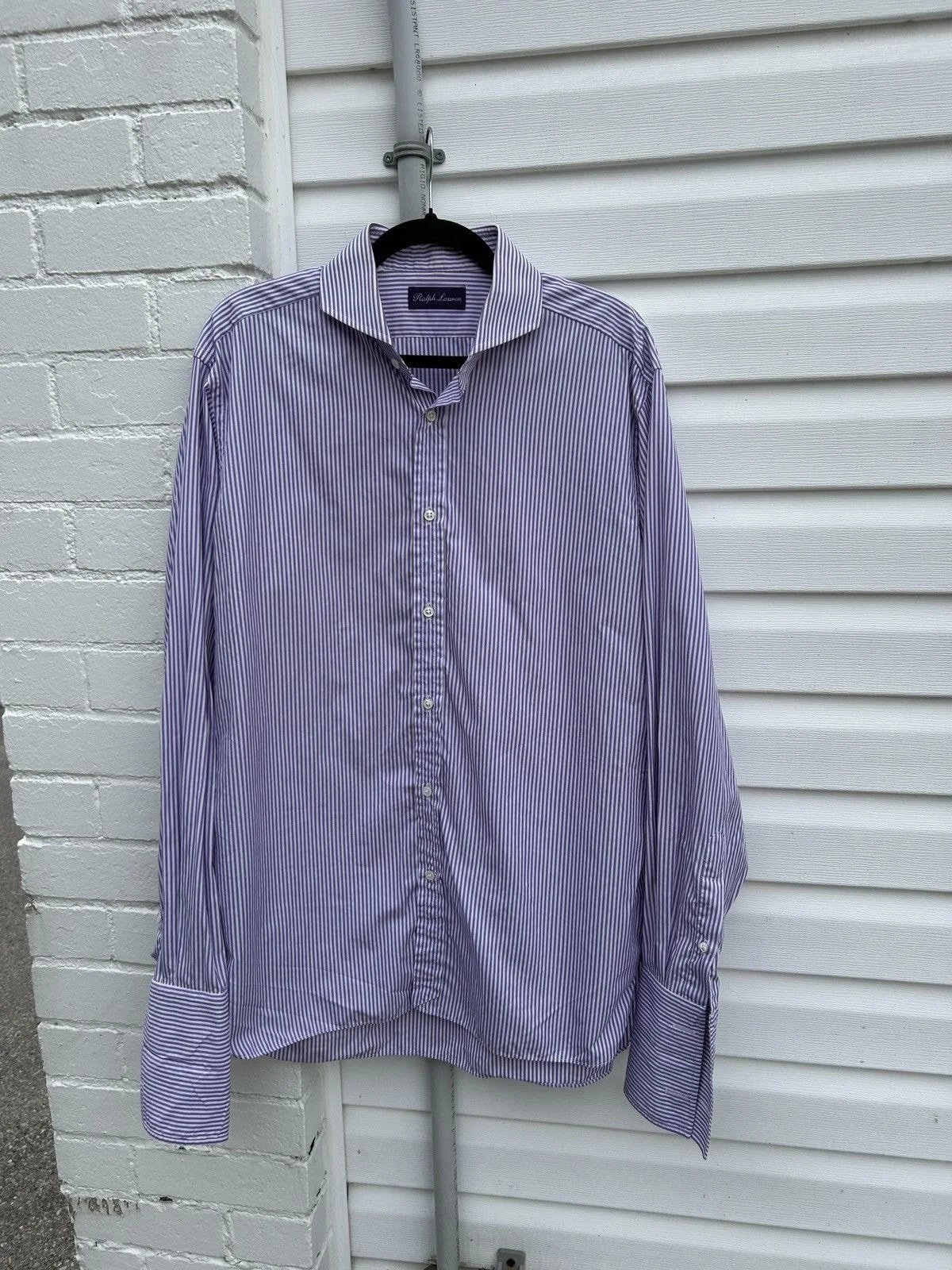 Ralph Lauren — Ralph Lauren Label Striped Dress Shirt Italy — streetwear — resale