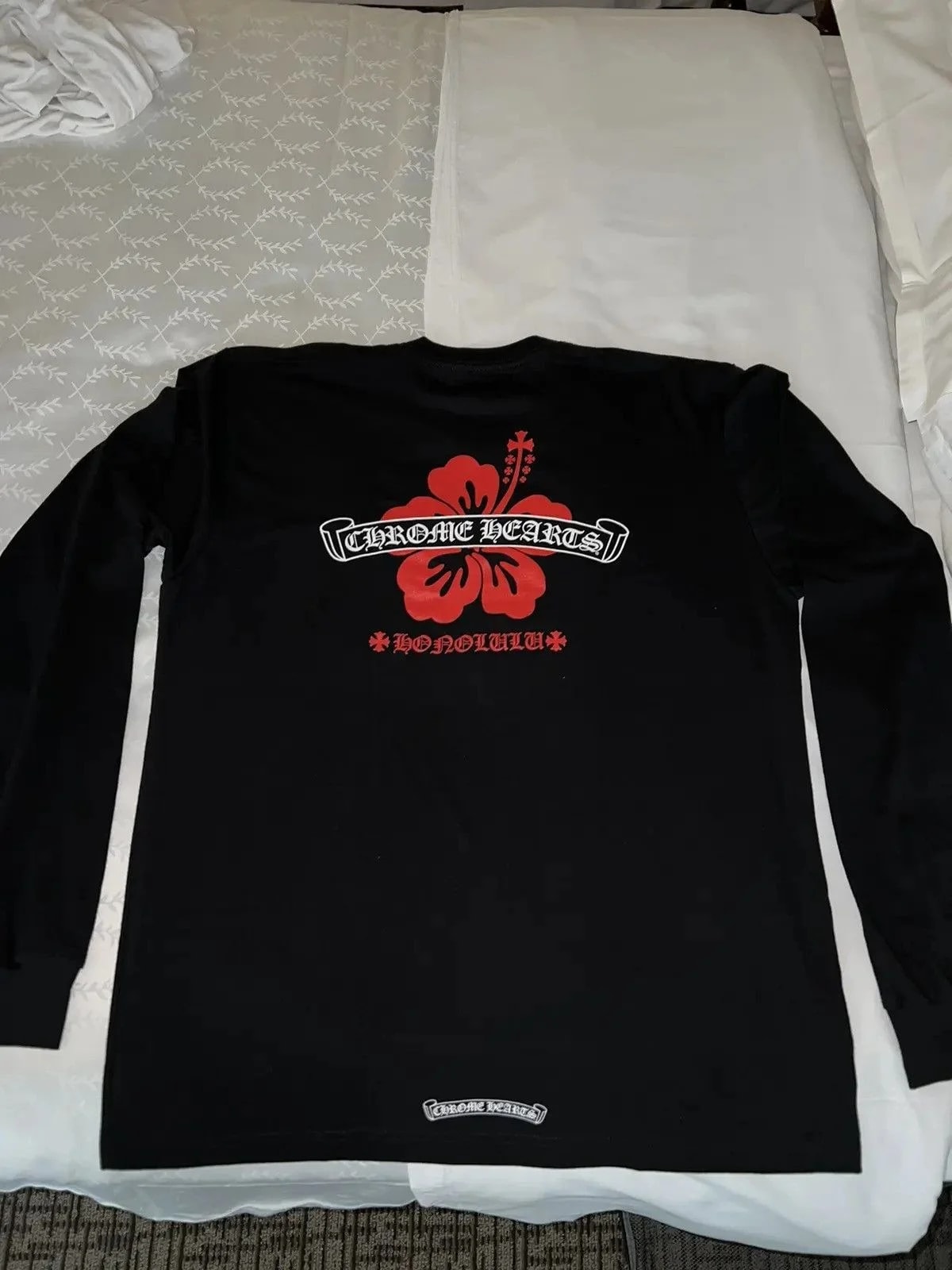 Chrome Hearts — Hearts Honolulu Long Sleeve State Flower Tee — streetwear — resale