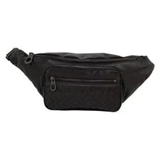 Bottega Veneta — Bottega Veneta Waist Pouch Dark Adjustable Strap — Handbag — resale