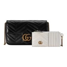 Gucci GG Marmont Double G Logo Card Holder Two in One 2