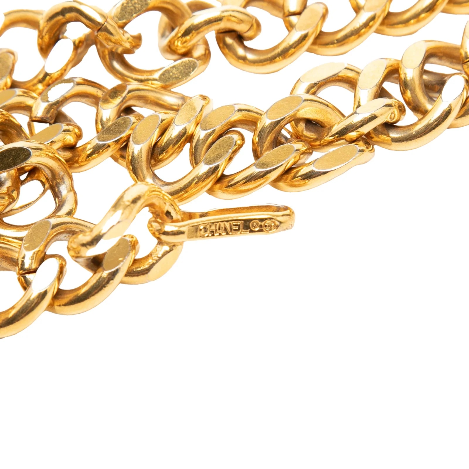 Logo Plate Chain Belt 3