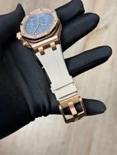 Audemars Piguet Royal Oak Offshore Chrono Blue Rose Gold Full 26231OR 3