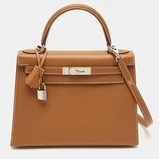 Hermès — Hermes Kelly Sellier 28 Palladium Finish Top Handle — Handbag — resale