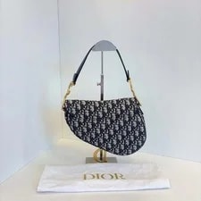 Dior Saddle Monogram Embroidered and - Excellent #W05XTQ 3