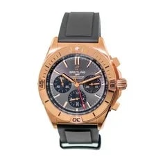 Breitling Chronomat B01 42mm Rose Gold Anthracite Dial Black Rubber RB0134 2