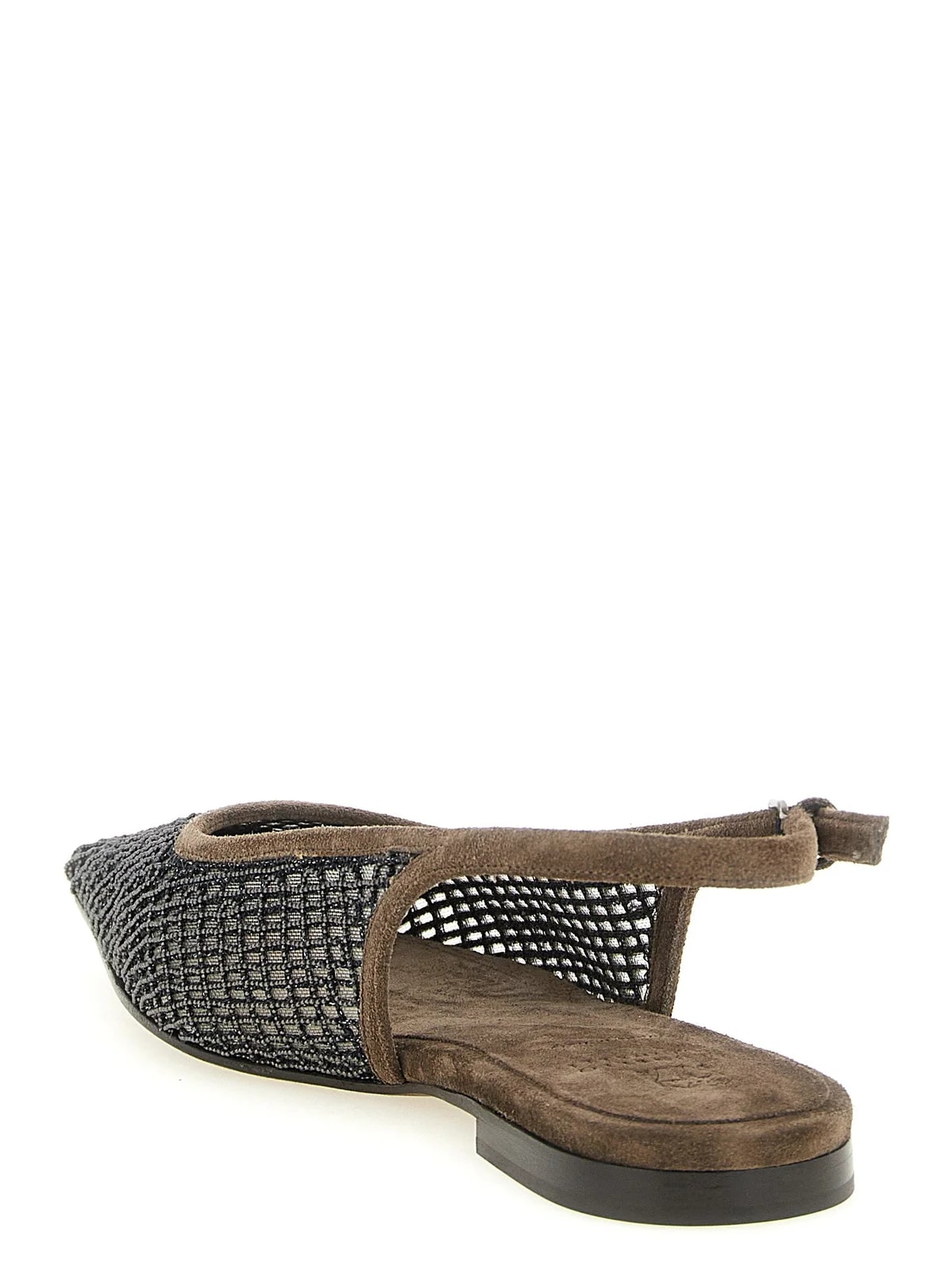 Brunello Cucinelli Precious Net Embroidery Slingback 3