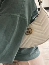 Gucci GG Marmont Small /crossbody Hobo Matellassè 4