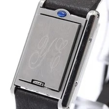 Cartier Tank Basculante SM W1011158 22mm SS Beige #C21714 3
