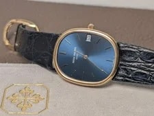 Patek Philippe Ellipse Gold 3788 Blue Dial Full Set Yellow Gold 2