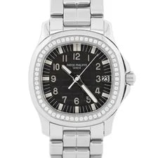Patek Philippe — Patek Philippe Aquanaut 36mm Black Steel Automatic Diamond 5066/1A-010 — Watch — resale