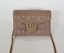 Gucci — Gucci Marmont Matelassé WOC Chain 474575 157192511 — Handbag — resale