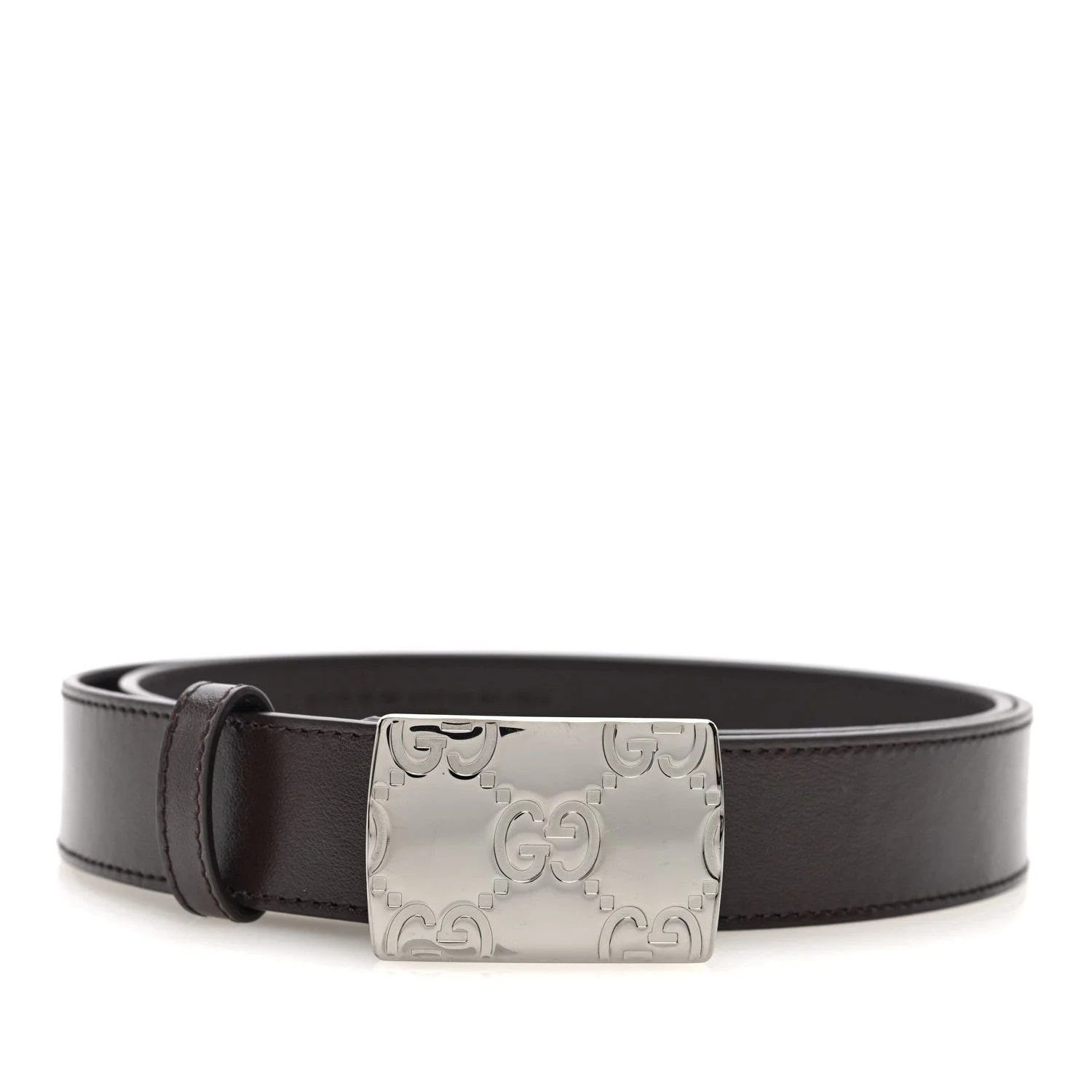 Gucci — Plutone Plaque GG 30mm Belt 90 36 — Accessory — resale