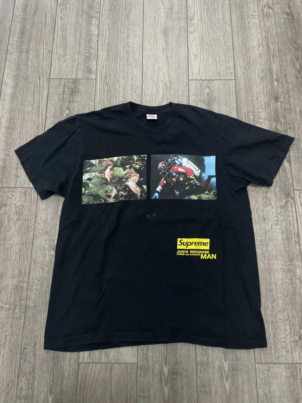 Supreme — L-Supreme Junya Watanabe CDG MAN Tee — streetwear — resale