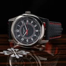 Patek Philippe — Patek Philippe Calatrava Date Carbon Motif White Gold Deployant! Full Set 2024 — Watch — resale