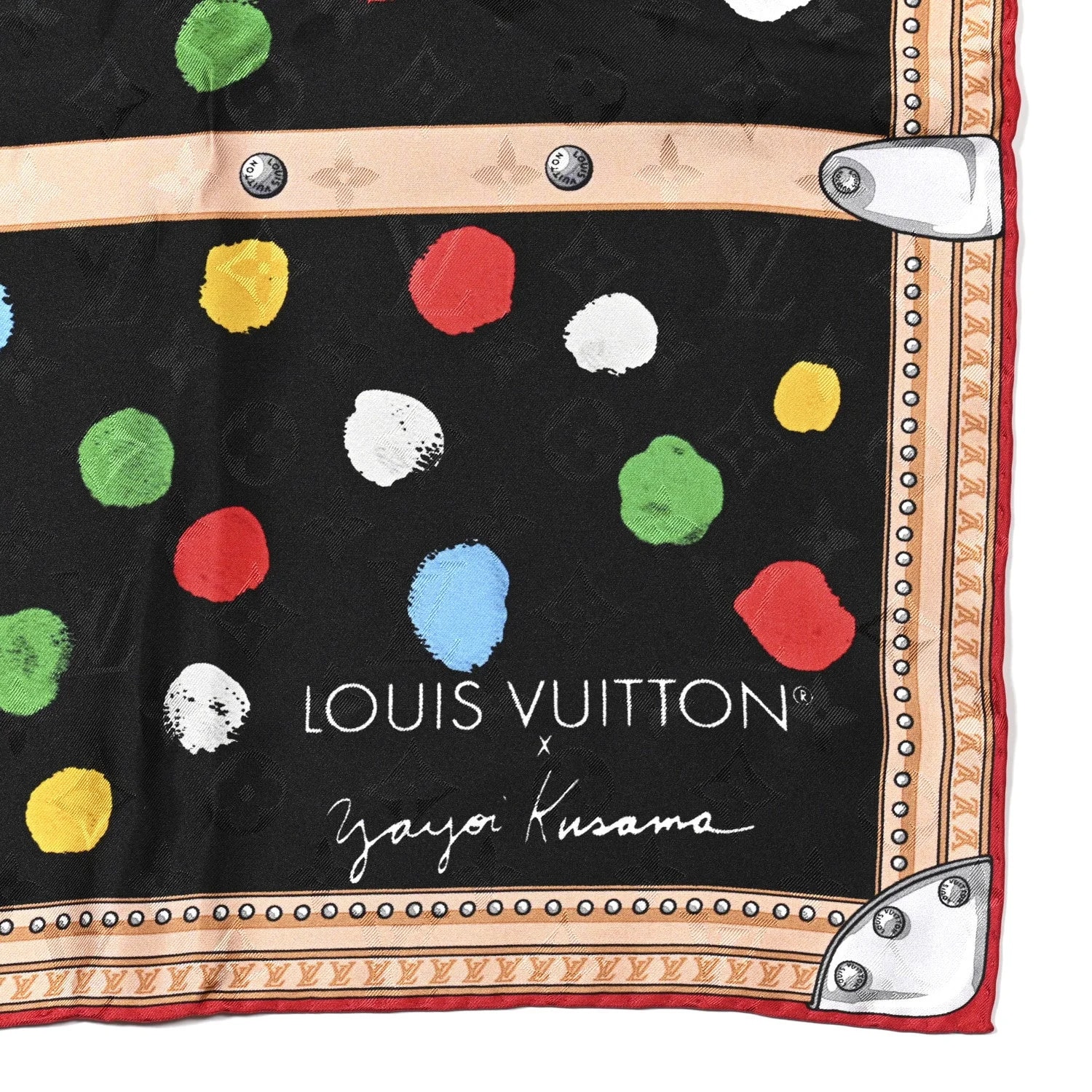 X YK Dots Square Scarf 90 2