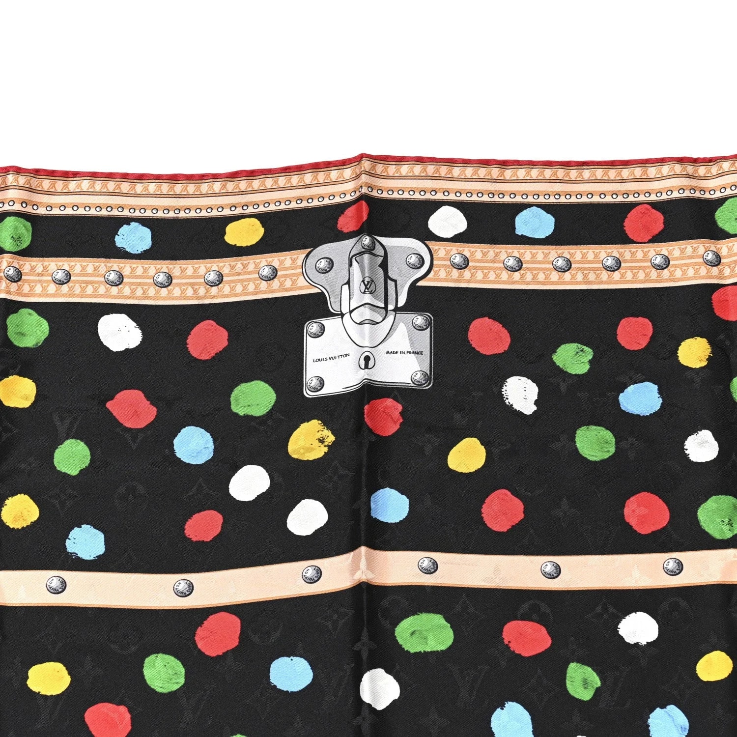 X YK Dots Square Scarf 90 3