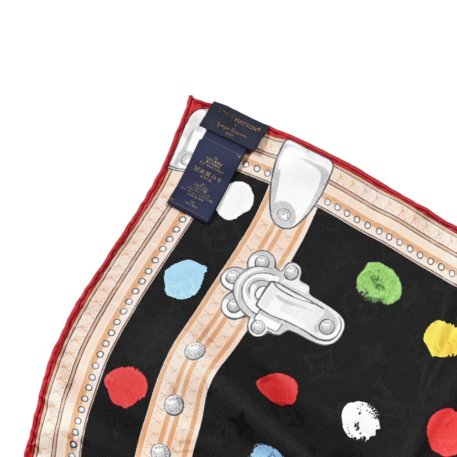X YK Dots Square Scarf 90 4