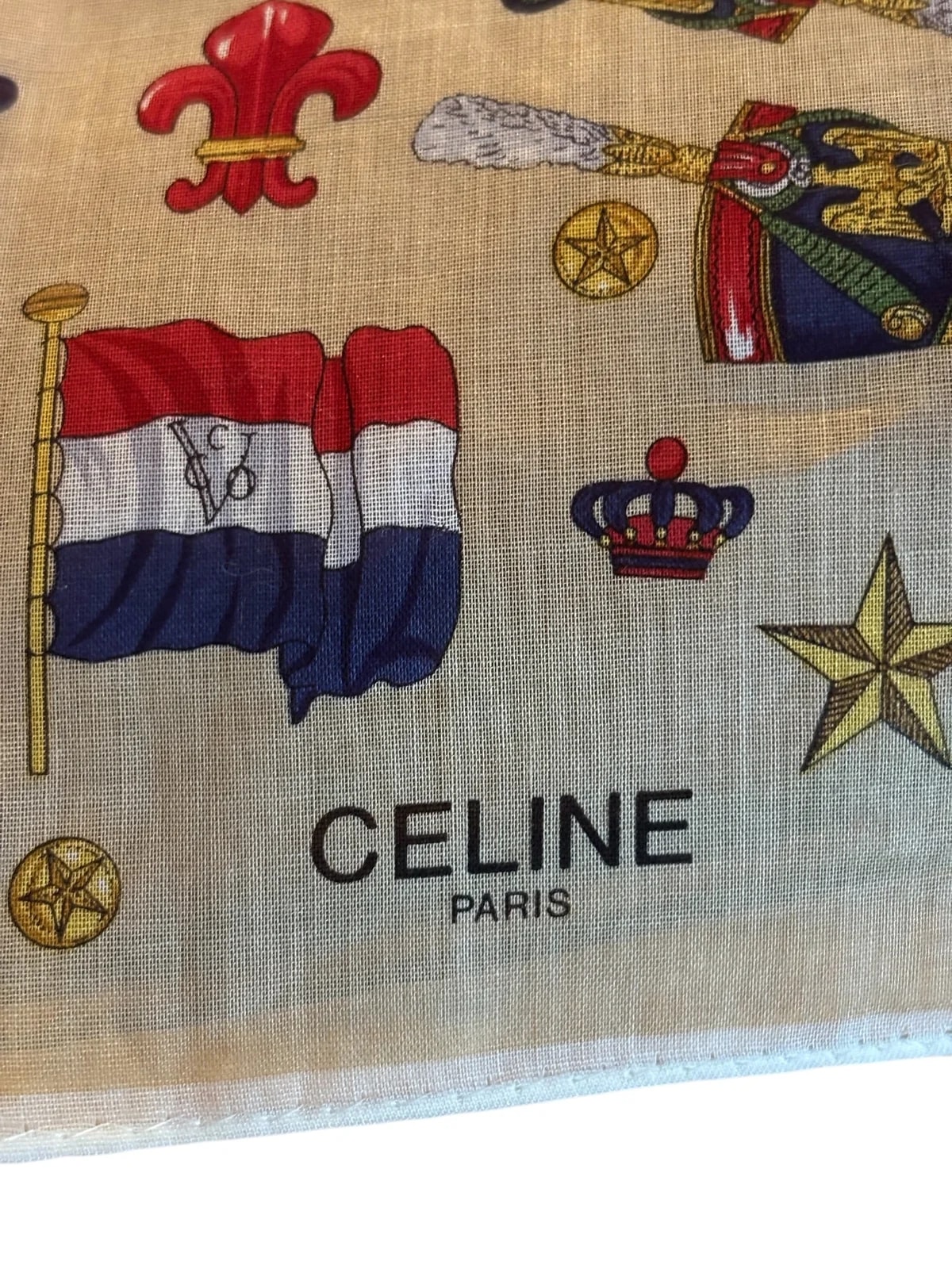 Celine Background Paris Handkerchief 3