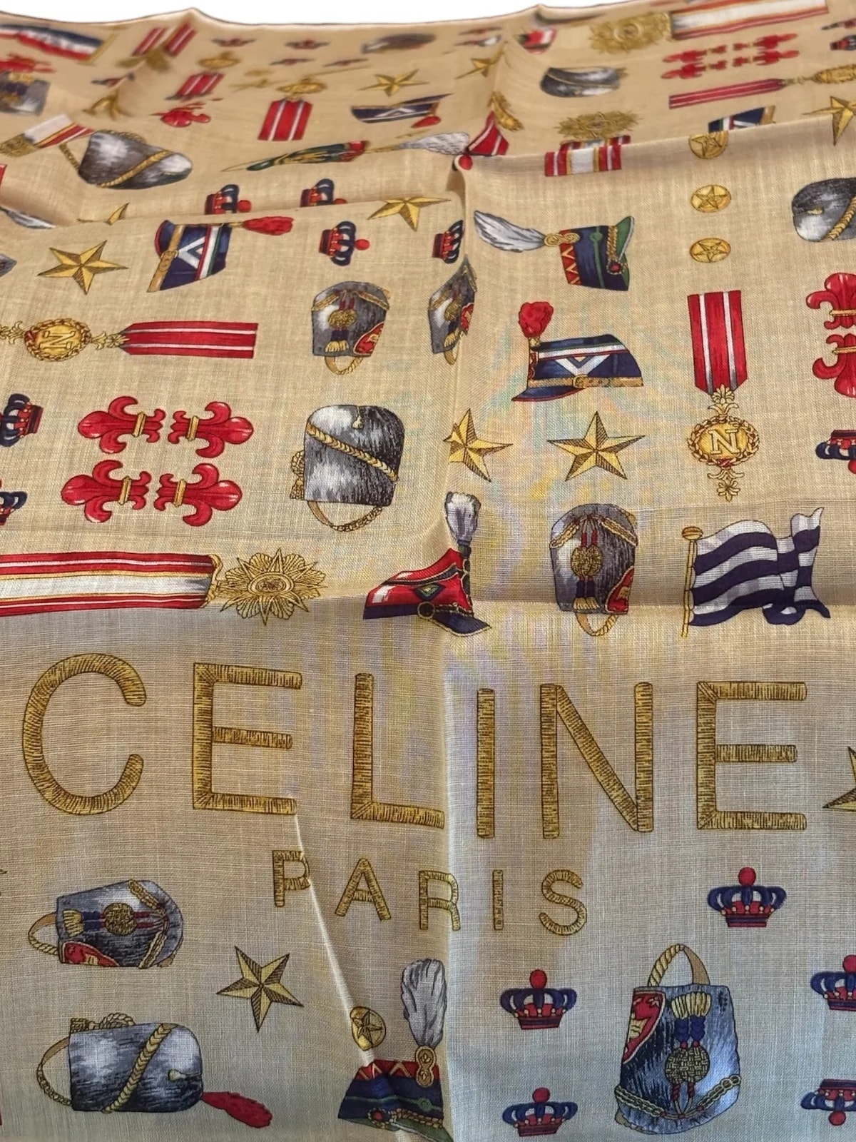 Celine Background Paris Handkerchief 4
