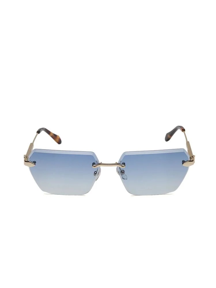 Just Cavalli Sjc110 Metal Rectangle Sunglasses — Rose Gold 3