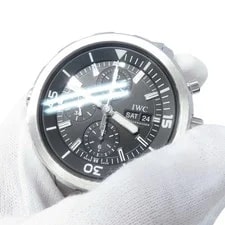 IWC Aquatimer Chronograph IW376804 Stainless Steel 44mm Black Dial #TZW370 4