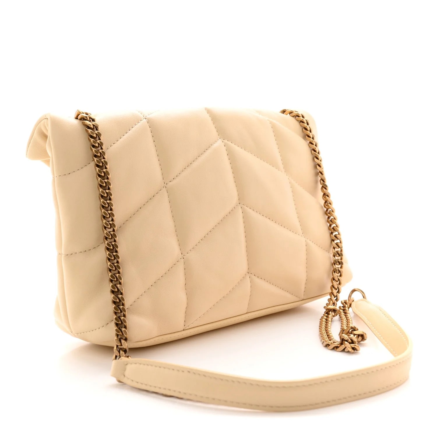 Toy Loulou Puffer Chain Satchel Pale 4