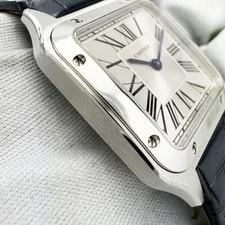 Cartier Santos Dumont Quartz WSSA0086 38X27.5MM Silver Dial Steel Box Paper 3