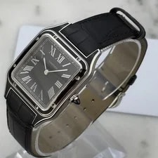 Cartier Santos Dumont Large “Black Lacquer” WSSA0046 Box & Papers Full Set 2