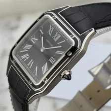 Cartier Santos Dumont Large “Black Lacquer” WSSA0046 Box & Papers Full Set 3