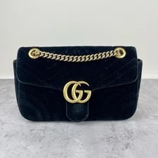Gucci — Gucci Marmont Logo Quilted Chain - Very Good #1666KD8 — Handbag — resale