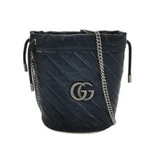 Gucci — Gucci GG Marmont Torchon Mini Bucket Crossbody — Handbag — resale