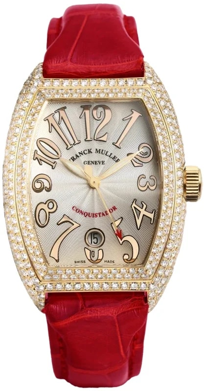 Worldofluxuryus — Franck Muller Conquistador 18K Yellow Gold & Diamonds Lady's — Watch — resale