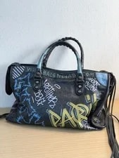 Authentic Balenciaga Classic City Graffiti Street Art 2