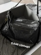 Balenciaga le City Moto M Wrinkled Crossbody Duty Paid 2
