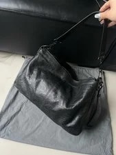 Balenciaga le City Moto M Wrinkled Crossbody Duty Paid 3